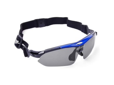 Gafas de ciclismo polarizadas Rockbros 10007 - Negro y azul