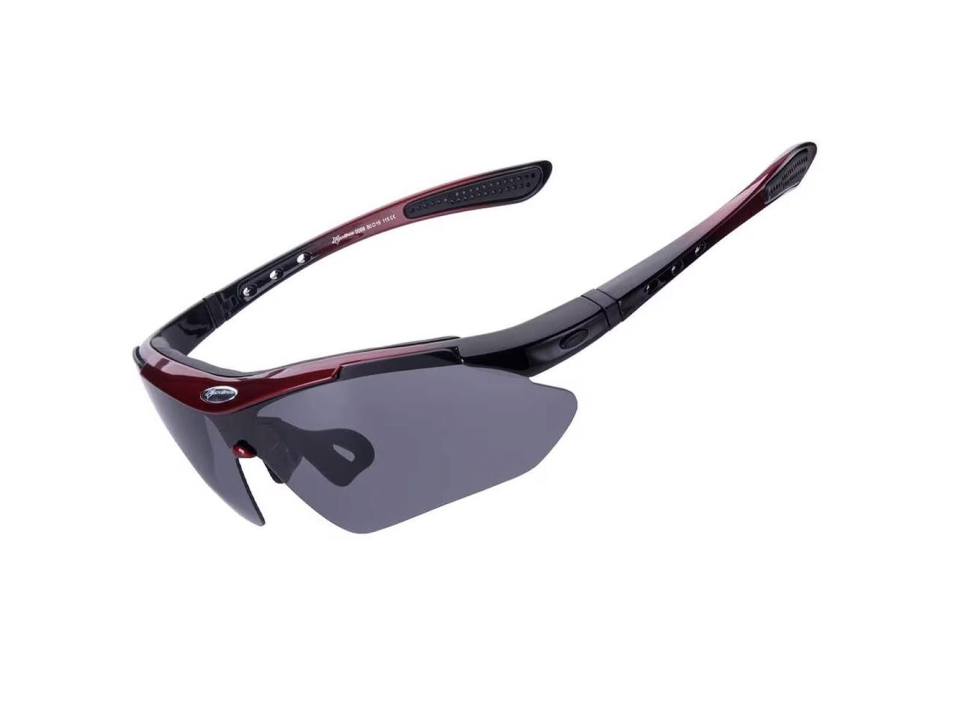 Óculos de ciclismo polarizados Rockbros 10001 - Preto e Vermelho
