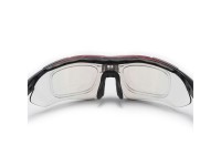 �culos de ciclismo polarizados Rockbros 10001 - Preto e Vermelho