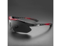 �culos de ciclismo polarizados Rockbros 10001 - Preto e Vermelho