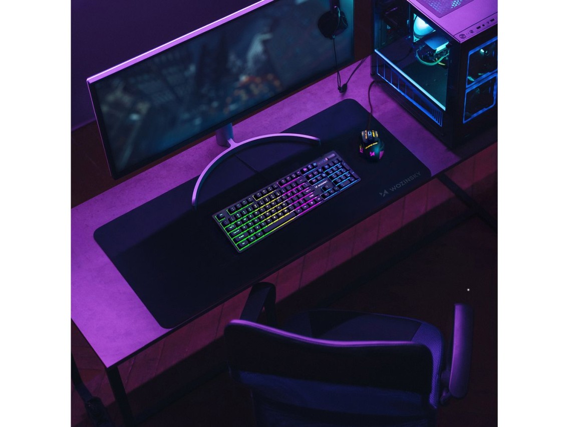 Tapete de mesa para jogos Wozinsky WPD-B1000 XXL 1000x500mm à prova d'água - preto