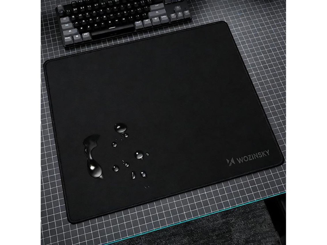 Alfombrilla para escritorio gaming Wozinsky WPD-B350 de 350x250 mm, resistente al agua - Negra