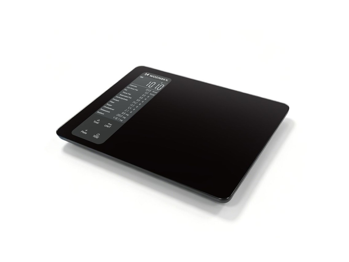 Balanza de cocina inteligente Wozinsky WIK-16 con pantalla digital y aplicación Bluetooth - Negra