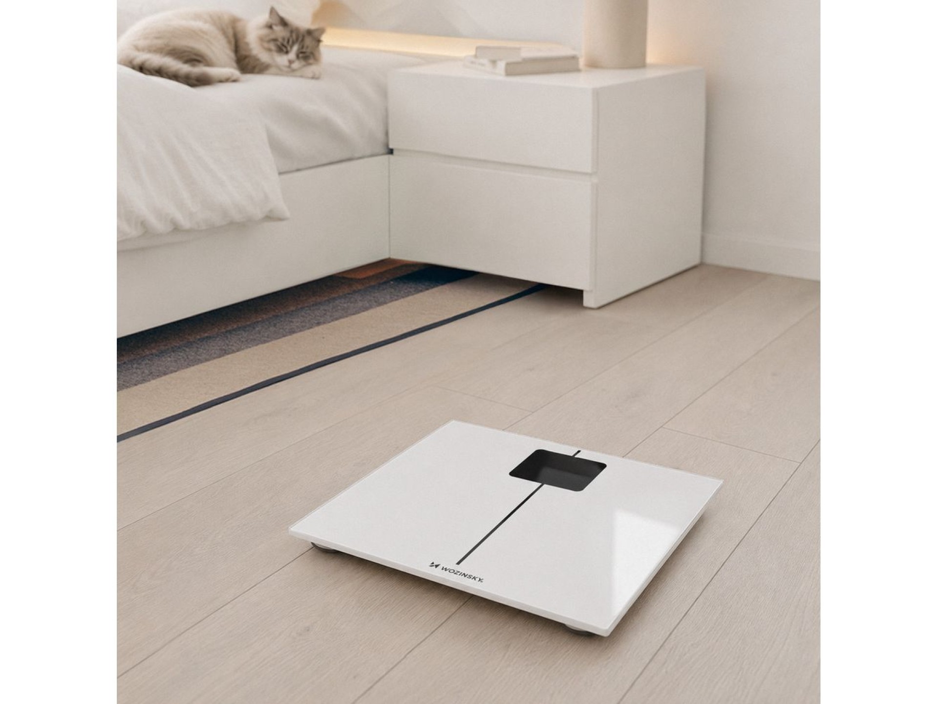 Balança de banheiro inteligente Wozinsky WIWL-180 com Bluetooth - Branca