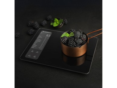 Wozinsky WIK-16 Smart Kitchen Scale with Digital Display, Bluetooth App - Black
