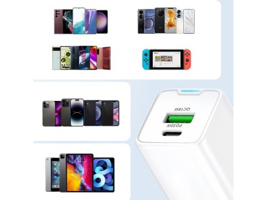 Wozinsky WWC-35W GaN USB-A + USB-C Wall Charger - White Wozinsky WWC-35W GaN USB-A + USB-C Wall Charger - White