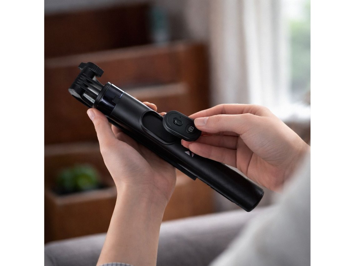 Wozinsky Selfie stick WC1Y30S telescopic tripod 1.3m with phone holder - black