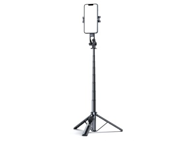 Wozinsky Selfie stick WC1Y30S telescopic tripod 1.3m with phone holder - black