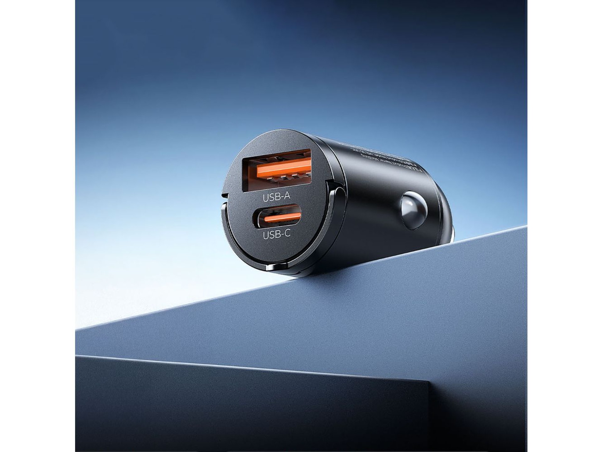 Orico MiniRing 30W USB-A + USB-C Car Charger - Black