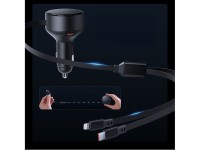 Orico Dual Stretch 60W USB-C Car Charger with Two Retractable USB-C + Lightning Cables - Black Orico Dual Stretch 60W USB-C Car Charger with Two Retractable USB-C + Lightning Cables - Black