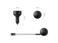 Orico Dual Stretch 60W USB-C Car Charger with Two Retractable USB-C + Lightning Cables - Black Orico Dual Stretch 60W USB-C Car Charger with Two Retractable USB-C + Lightning Cables - Black