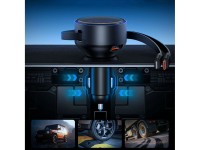Orico Dual Stretch 60W USB-C Car Charger with Two Retractable USB-C + Lightning Cables - Black Orico Dual Stretch 60W USB-C Car Charger with Two Retractable USB-C + Lightning Cables - Black