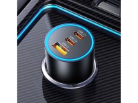 Cargador de coche Orico HyperDrive de 165 W con puertos USB-A y 2 puertos USB-C - Negro Cargador de coche Orico HyperDrive de 165 W con puertos USB-A y 2 puertos USB-C - Negro