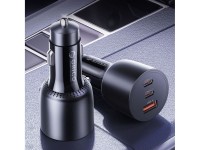 Carregador veicular Orico PowerLink 165W USB-A + 2x USB-C - Preto Carregador veicular Orico PowerLink 165W USB-A + 2x USB-C - Preto