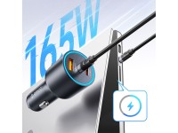 Cargador de coche Orico HyperDrive de 165 W con puertos USB-A y 2 puertos USB-C - Negro Cargador de coche Orico HyperDrive de 165 W con puertos USB-A y 2 puertos USB-C - Negro