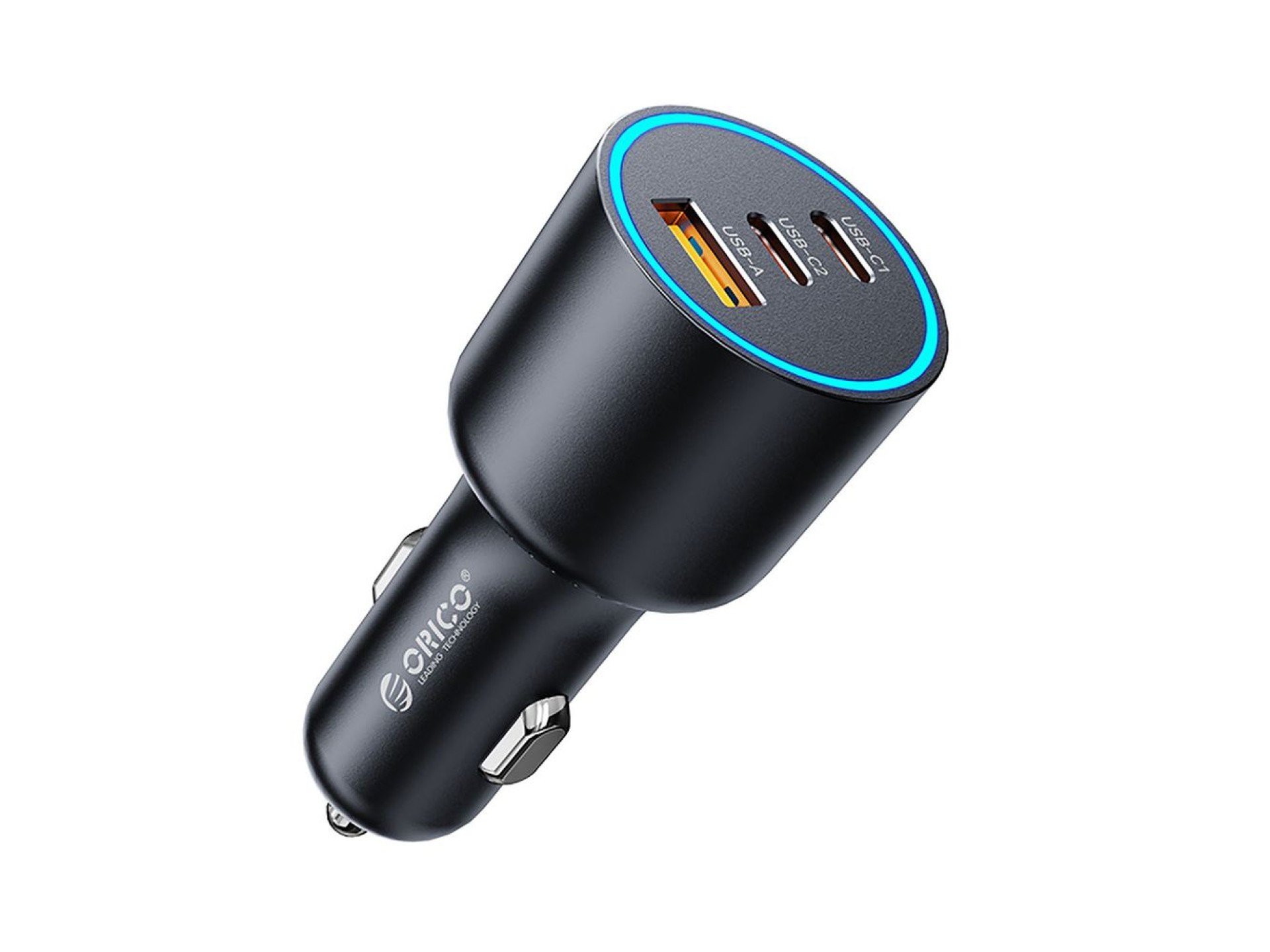 Carregador veicular Orico HyperDrive 165W USB-A + 2x USB-C - Preto