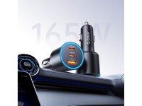 Cargador de coche Orico HyperDrive de 165 W con puertos USB-A y 2 puertos USB-C - Negro Cargador de coche Orico HyperDrive de 165 W con puertos USB-A y 2 puertos USB-C - Negro