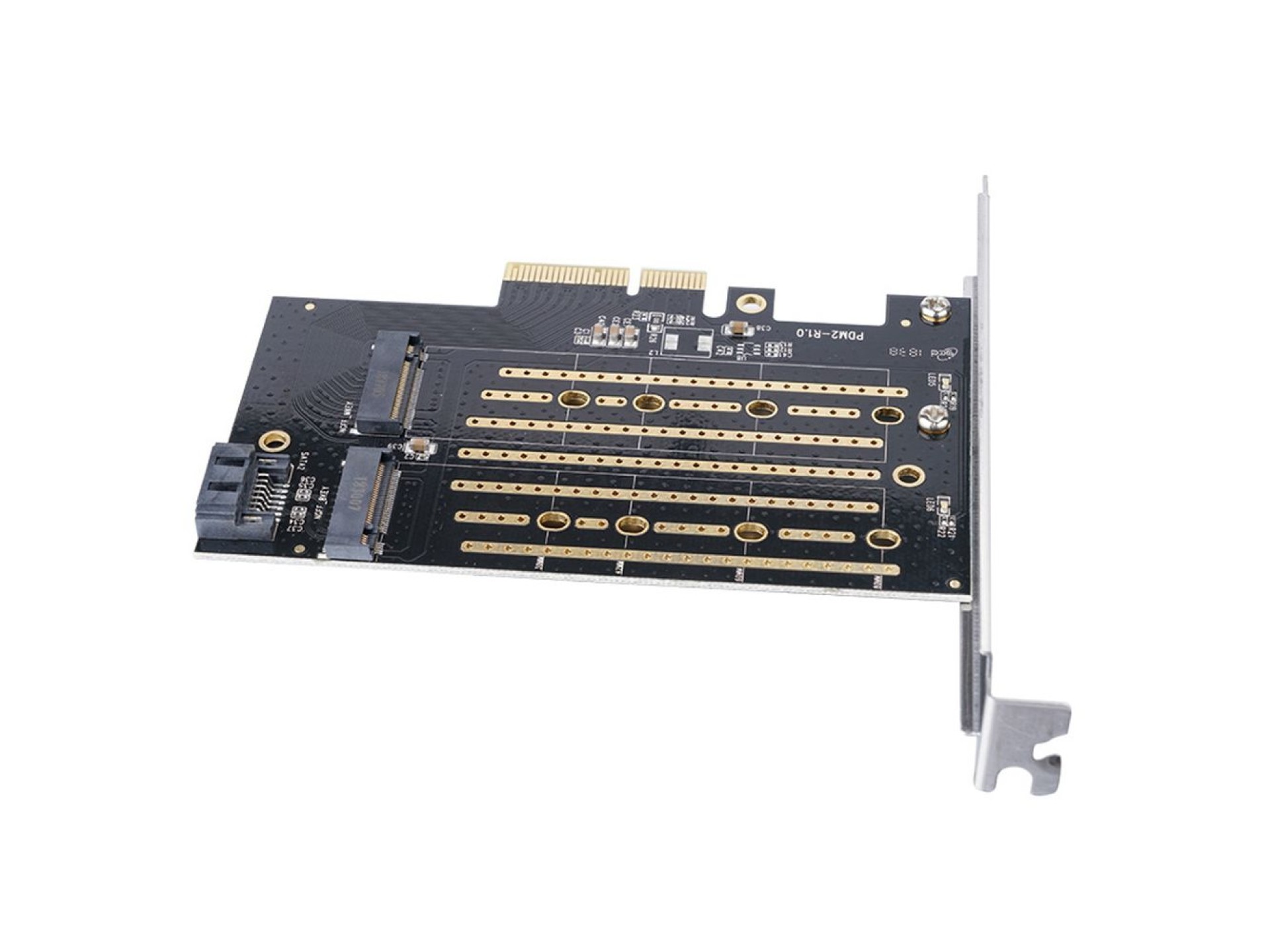 Placa de Expansão Orico PDM2 PCI-E 3.0 x4 para Unidades M.2 NVMe e SATA - Preta