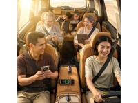 Cargador de coche Orico ChargeClip de 108 W con 2 puertos USB-A y 4 puertos USB-C con clip - Negro Cargador de coche Orico ChargeClip de 108 W con 2 puertos USB-A y 4 puertos USB-C con clip - Negro