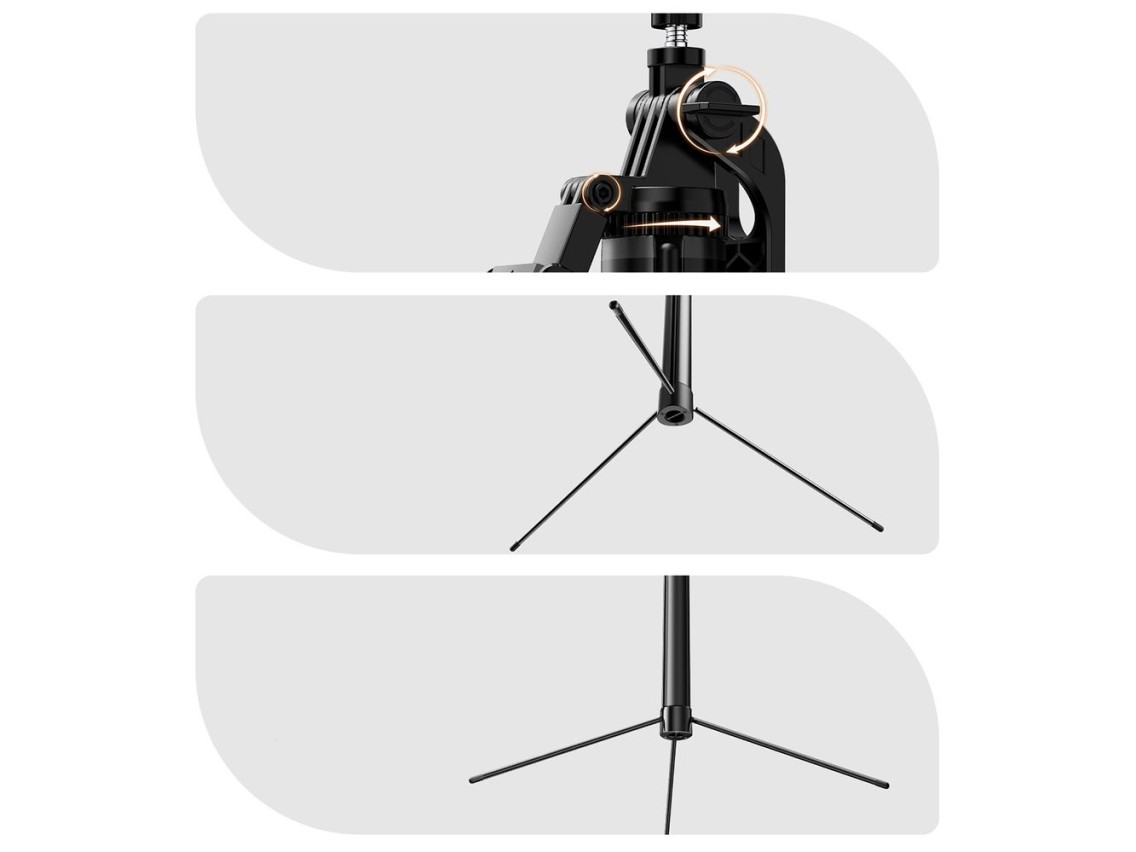Selfie stick Orico SPM170 tripod 1/4" for phone camera Bluetooth 5.2 - black