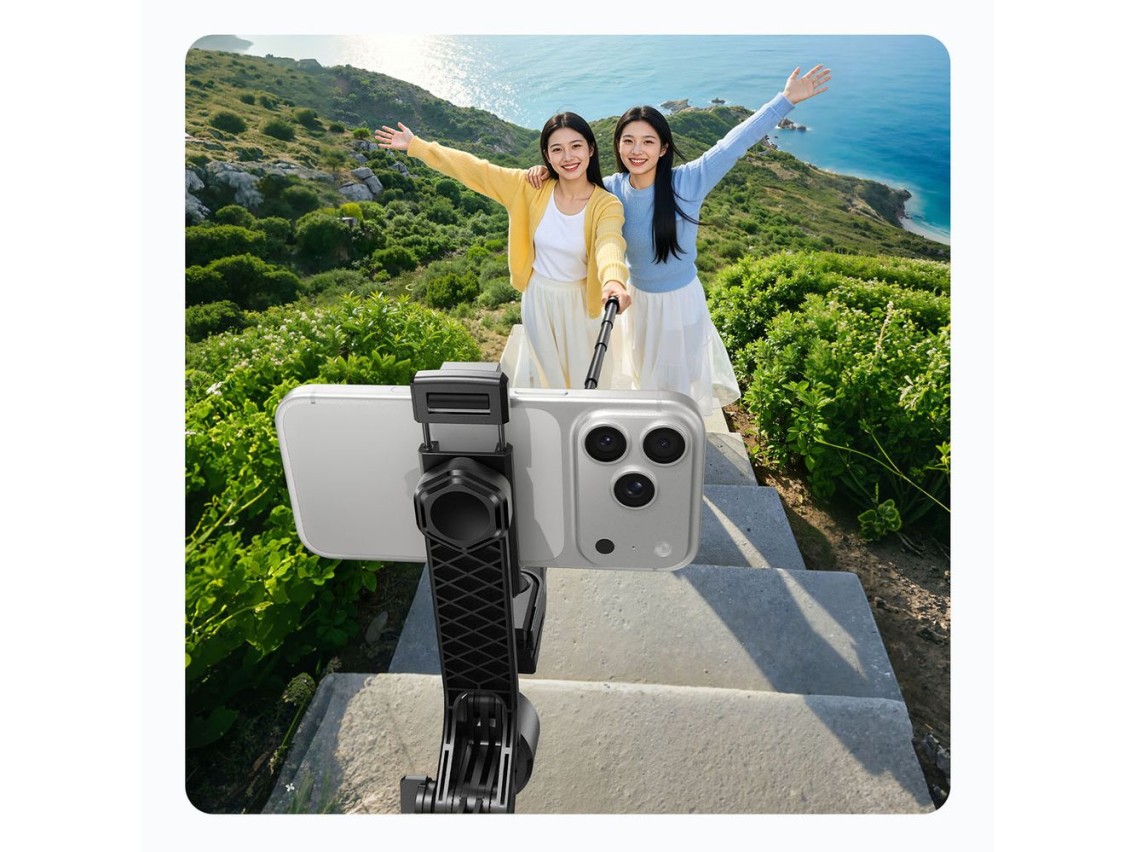 Palo selfie Orico SPN185, trípode de 1/4" para cámara de teléfono con rotación de 360 ??grados, Blue