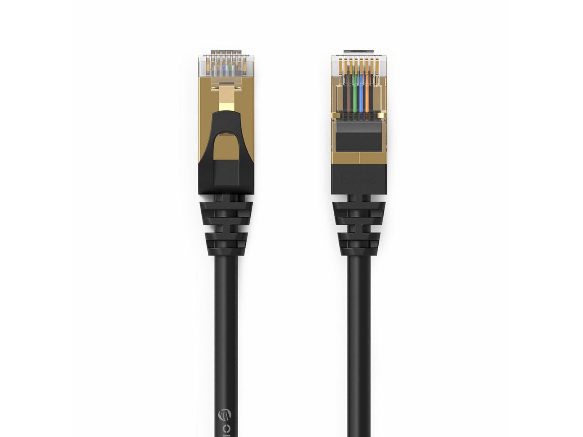 Orico PUG-C7 CAT7 10Gbps RJ45 Ethernet Network Cable Internet LAN Round 1m - Black