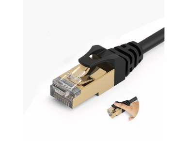 Orico PUG-C7 CAT7 10Gbps RJ45 Ethernet Network Cable Internet LAN Round 2m - Black