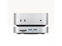 Estação de acoplamento Orico MiniLink 9 em 1 com compartimento para SSD M.2 - Prateada Estação de acoplamento Orico MiniLink 9 em 1 com compartimento para SSD M.2 - Prateada