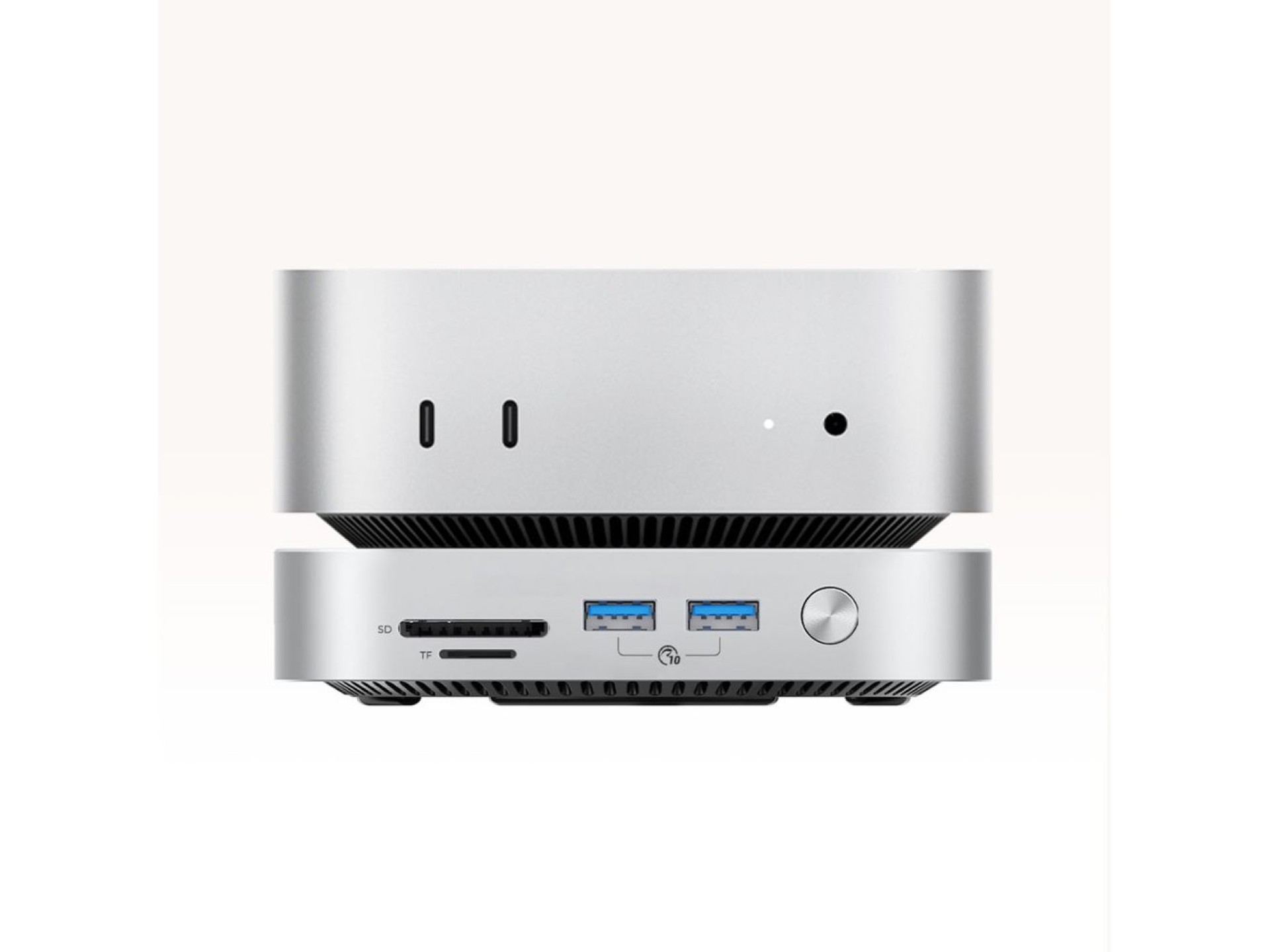 Estação de acoplamento Orico MiniLink 9 em 1 com compartimento para SSD M.2 - Prateada
