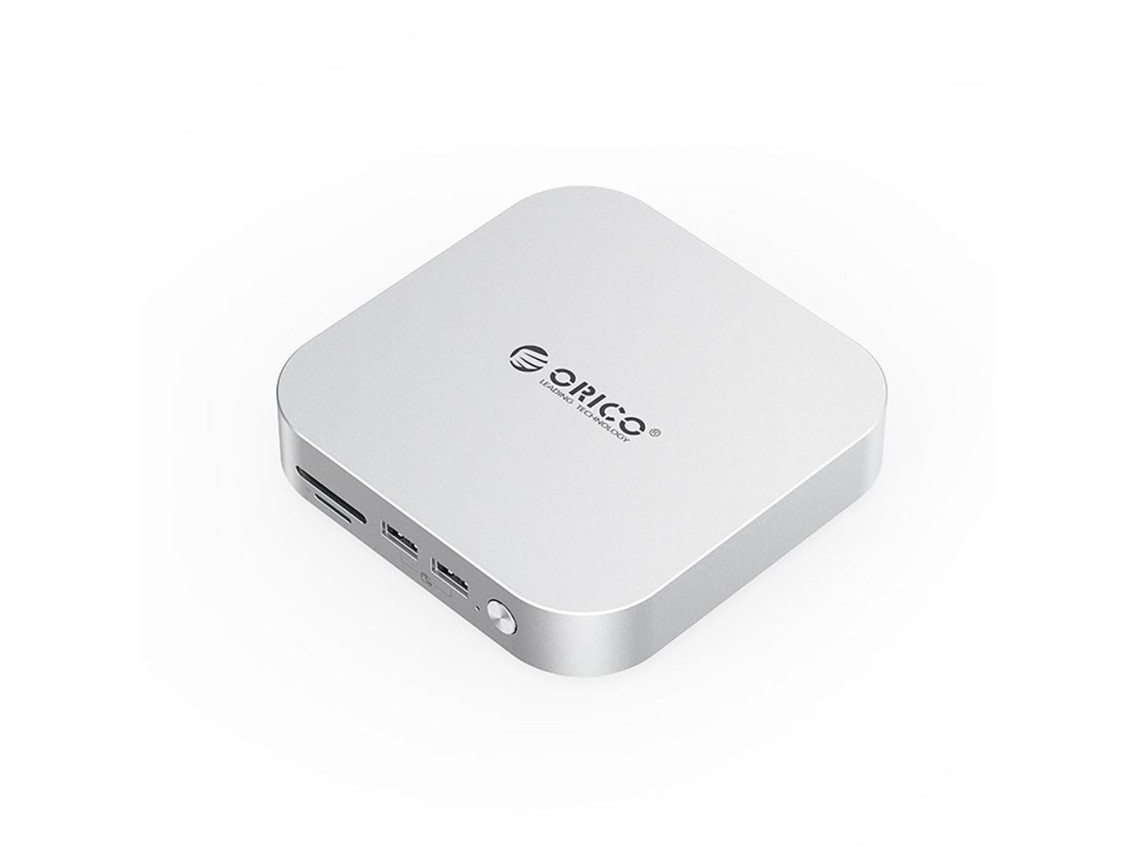 Estação de acoplamento Orico MiniLink 9 em 1 com compartimento para SSD M.2 - Prateada
