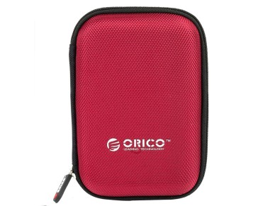 Estojo protetor Orico PHD-25 para disco rígido portátil de 2,5" - vermelho Estojo protetor Orico PHD-25 para disco rígido portátil de 2,5" - vermelho