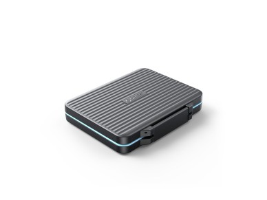Estojo Orico PHCD para cart�es de mem�ria e m�dias de dados, preto, compat�vel com SSDs de 2,5", HDD