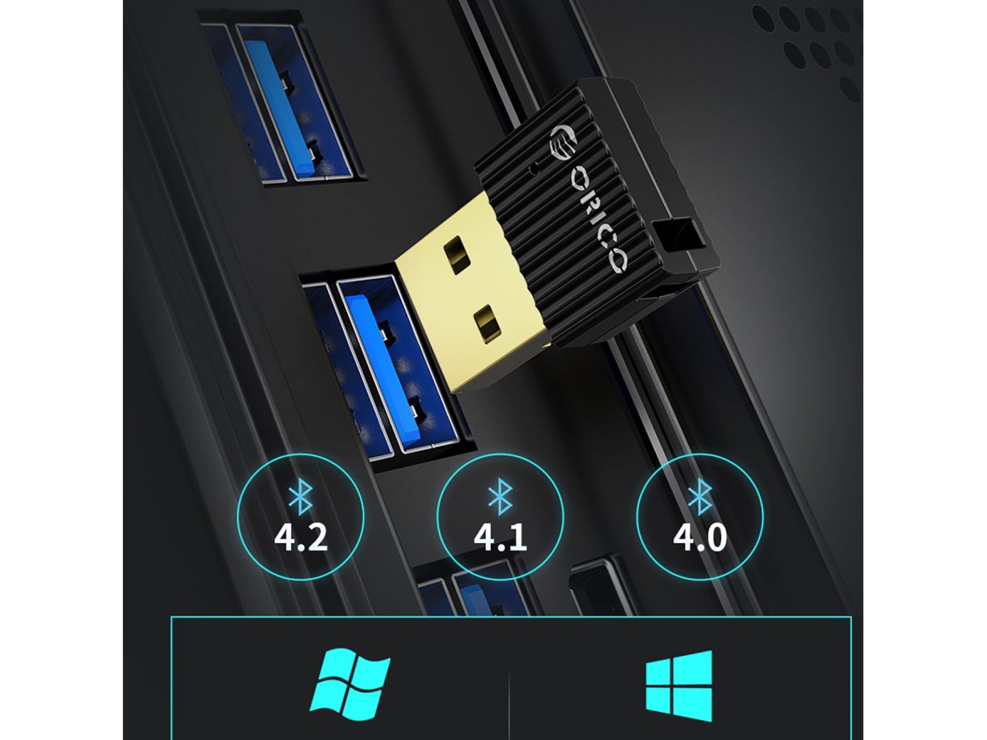 Orico BTA-508 Bluetooth 5.0 USB-A Adapter - Black