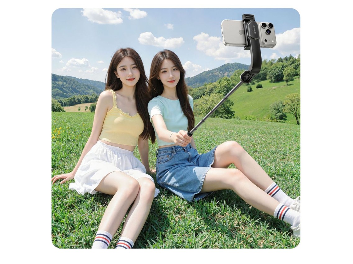 Mini trípode de aluminio Orico SPV90 para selfies con Bluetooth y rotación de 360 ??grados - negro