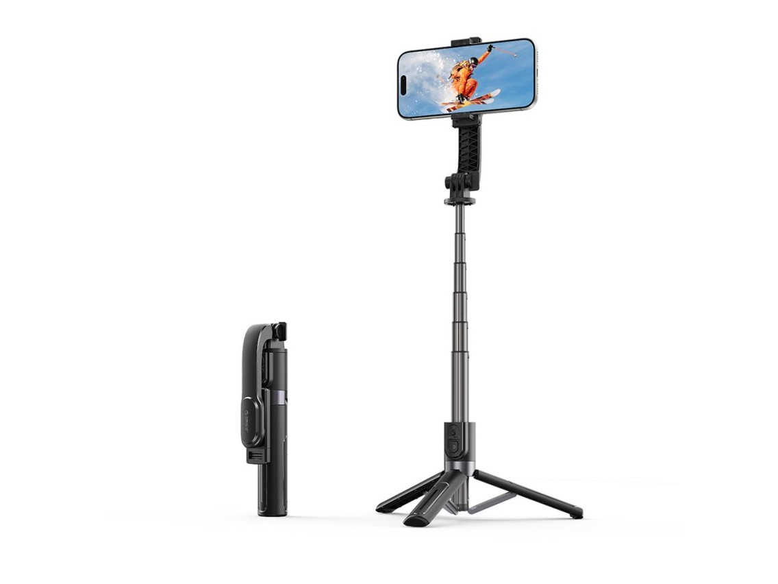 Mini trípode de aluminio Orico SPV90 para selfies con Bluetooth y rotación de 360 ??grados - negro