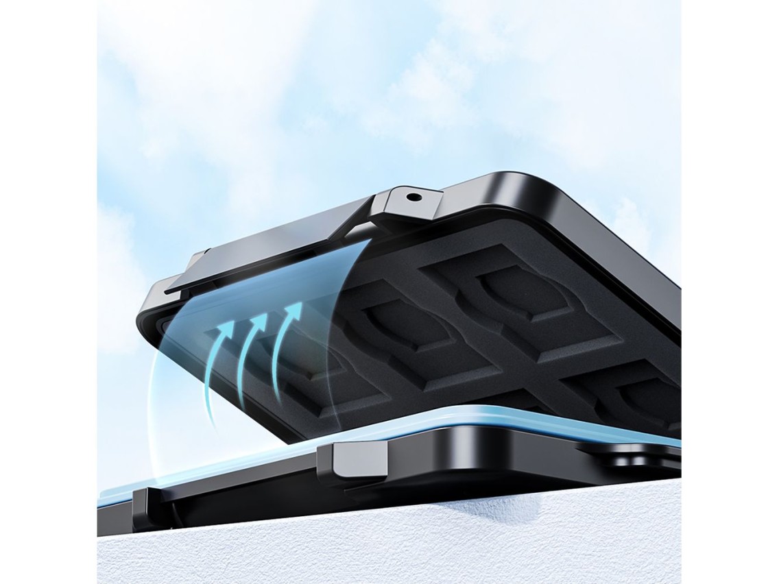 Estojo Orico PHCD para cartões de memória e mídias de dados, preto, compatível com SSDs de 2,5", HDD