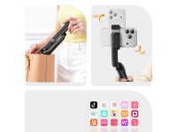 Mini trípode de aluminio Orico SPV90 para selfies con Bluetooth y rotación de 360 ??grados - negro Mini trípode de aluminio Orico SPV90 para selfies con Bluetooth y rotación de 360 ??grados - negro