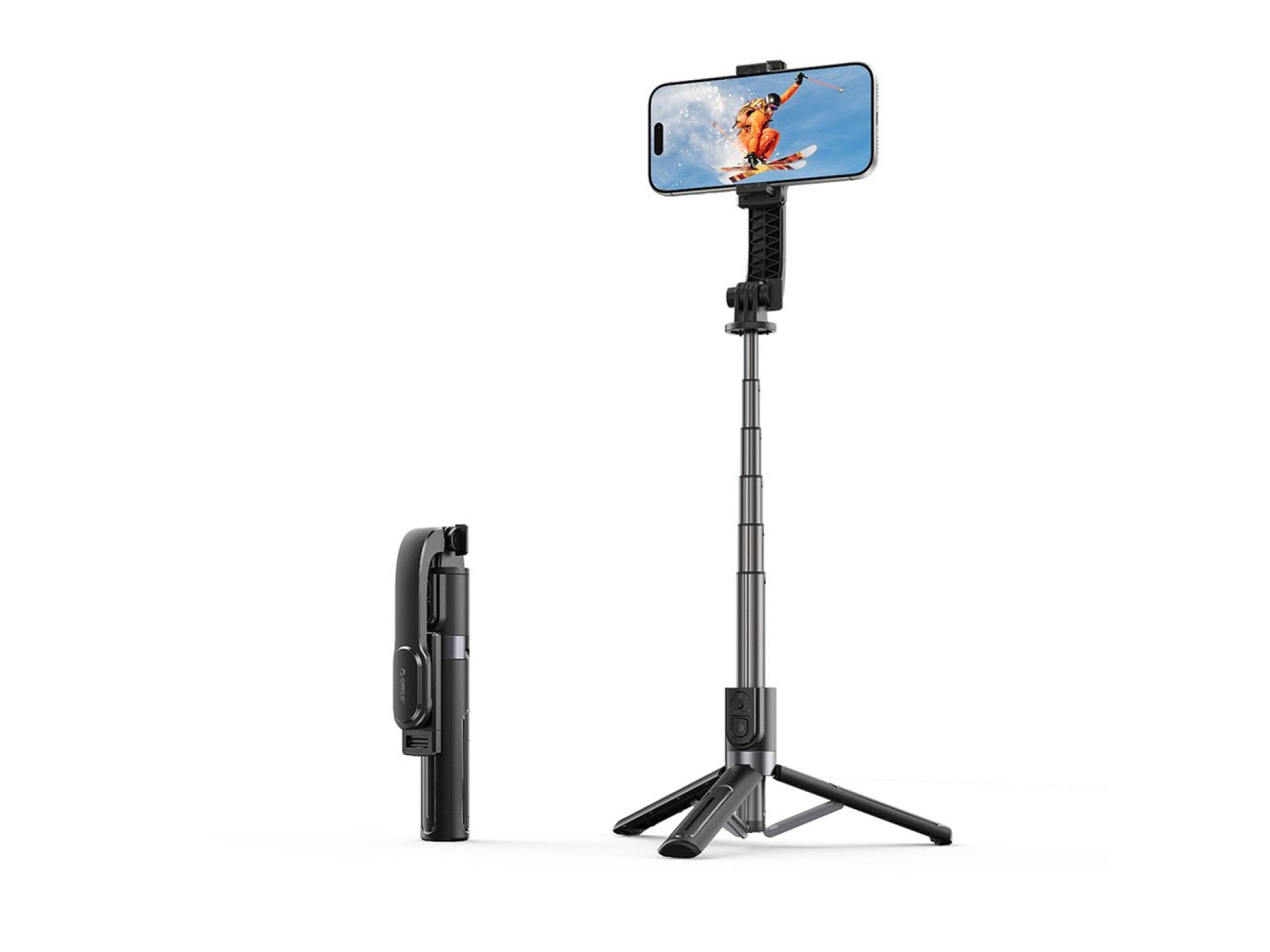 Selfie stick Orico SPV90 aluminum mini tripod Bluetooth 360 degree rotation - black