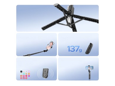 Selfie stick Orico SPV100 mini tripod Bluetooth 360 degree rotation - black Selfie stick Orico SPV100 mini tripod Bluetooth 360 degree rotation - black
