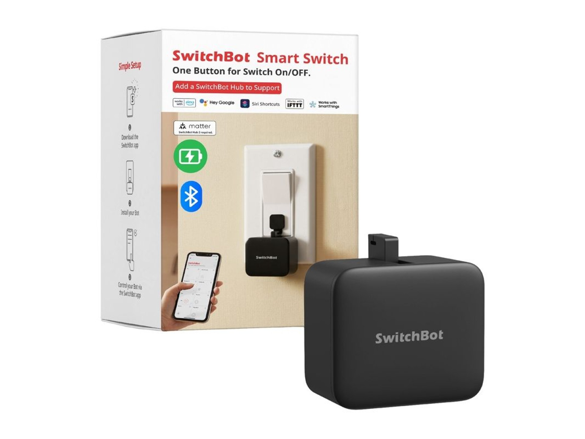 Interruptor sem fio recarregável SWITCHBOT C1