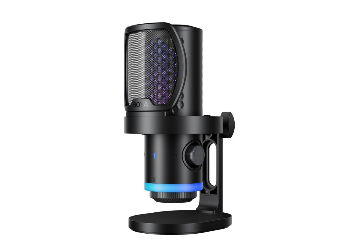 Microfone para jogos com fio BOYA CastMic G40 USB-C - Preto