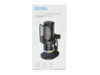 Microfone para jogos com fio BOYA CastMic G40 USB-C - Preto Microfone para jogos com fio BOYA CastMic G40 USB-C - Preto