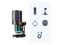 Microfone para jogos com fio BOYA CastMic G40 USB-C - Preto Microfone para jogos com fio BOYA CastMic G40 USB-C - Preto