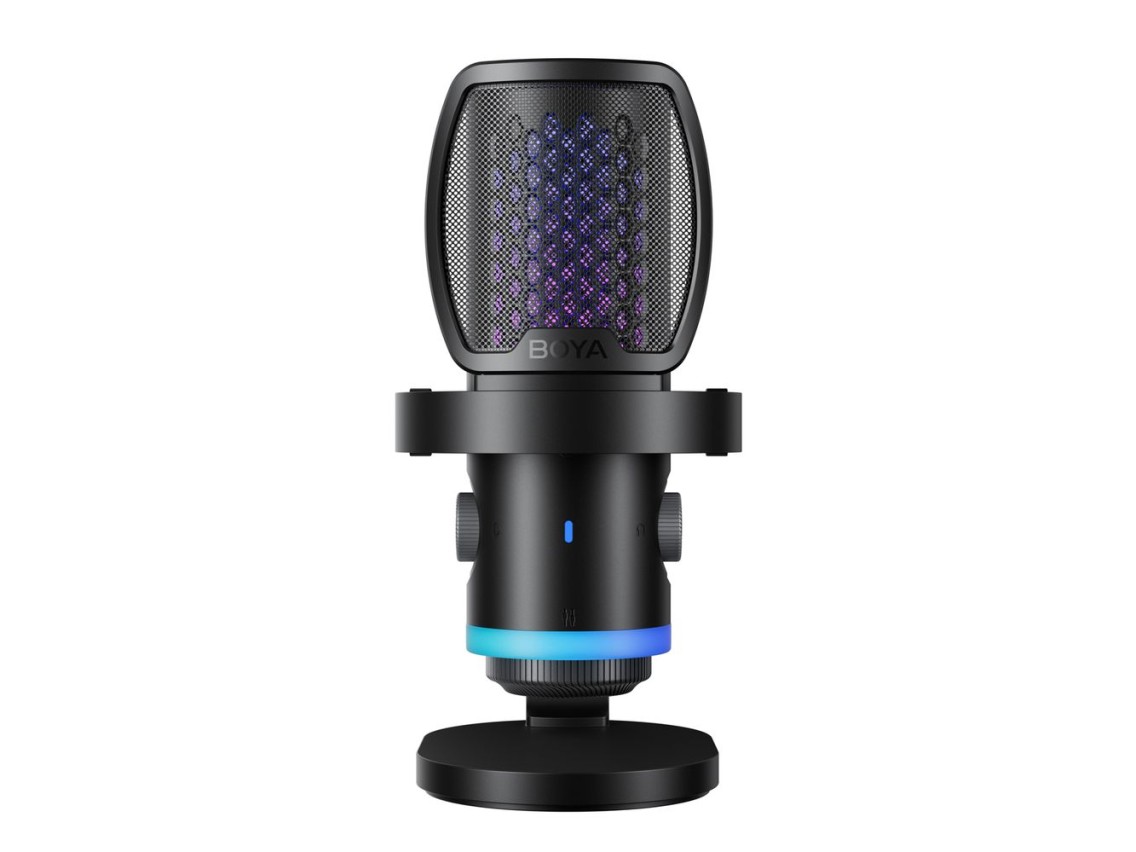 Microfone para jogos com fio BOYA CastMic G40 USB-C - Preto