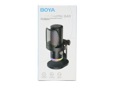 BOYA CastMic G40 Wired USB-C Gaming Microphone - Black BOYA CastMic G40 Wired USB-C Gaming Microphone - Black