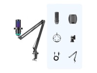 Micrófono para juegos con cable BOYA CastMic G40B con brazo, USB-C - Negro Micrófono para juegos con cable BOYA CastMic G40B con brazo, USB-C - Negro