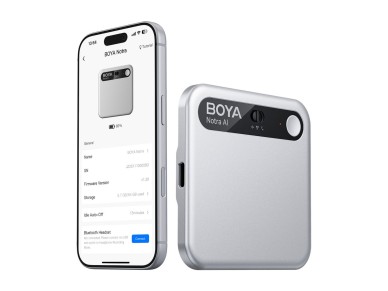Gravador de voz BOYA Notra com transcri��o por IA - Prata