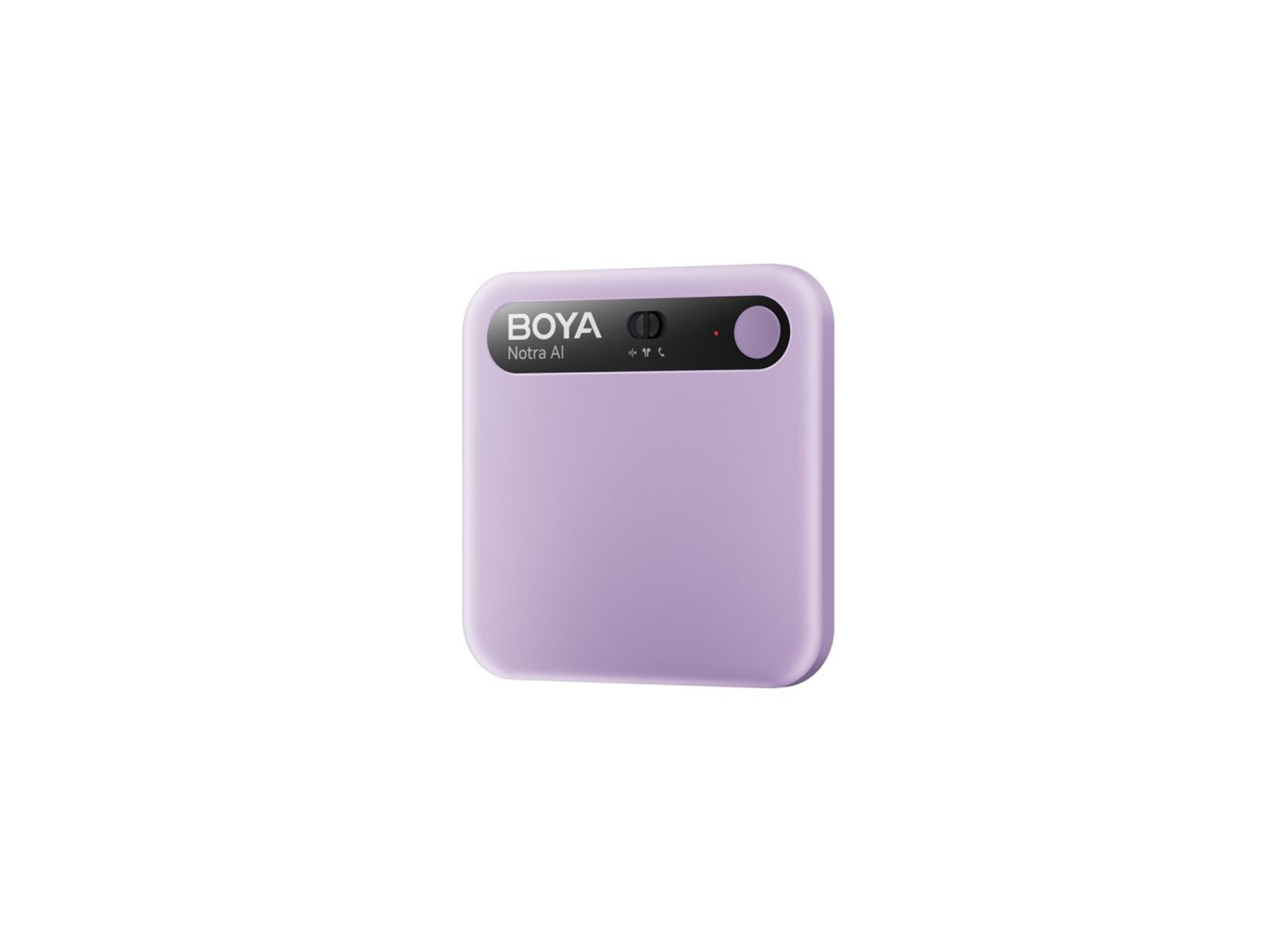 Gravador de voz BOYA Notra com transcrição por IA - Roxo