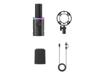 Microfone dinâmico com fio para jogos BOYA CastMic S60, USB XLR - Preto Microfone dinâmico com fio para jogos BOYA CastMic S60, USB XLR - Preto