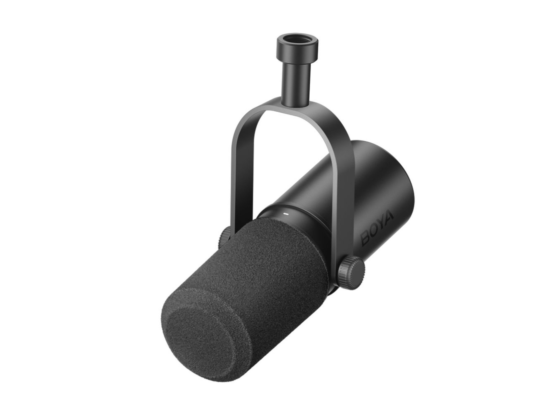 Suporte para microfone de estúdio BOYA CastMic P60D com fio, USB e XLR - Preto